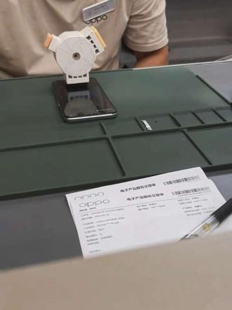自己更换屏幕后的大家,有一招到售后免费重新校准#免费重新校准指纹#指纹校准#Oppo售后一加真我#更换手机屏幕 #指纹校准