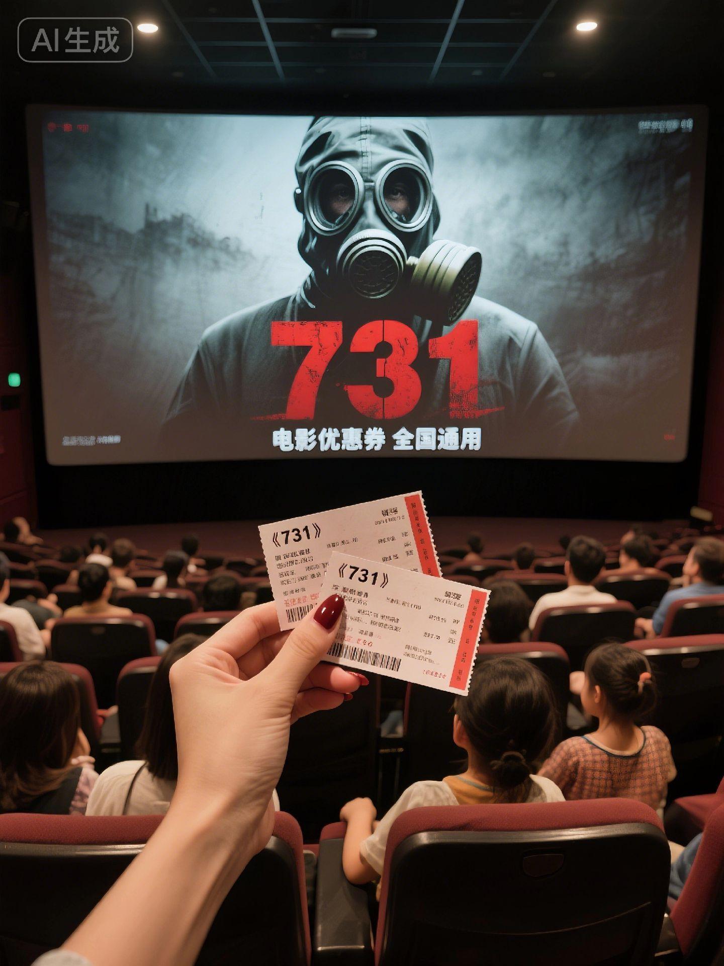 看《731》!15元双人票太值了。 全国影院通用,超额补差价超方便。带着孩子去看,铭记历史吾辈自强!#勿忘历史 #催泪电影 #731 #上热搜