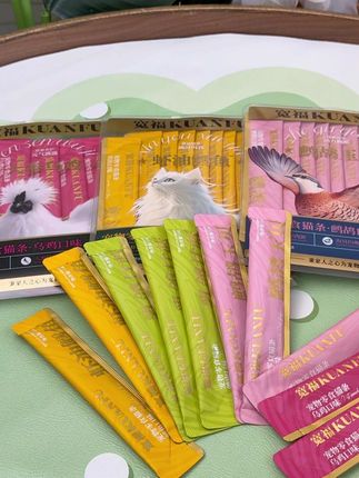 宽福又出新品猫条了,配料表干干净净,四种口味,拿捏挑嘴小猫,质地细腻,大猫小猫都爱吃#养猫人 #猫条 #猫条推荐 #科学养宠攻略 #养猫经验分享