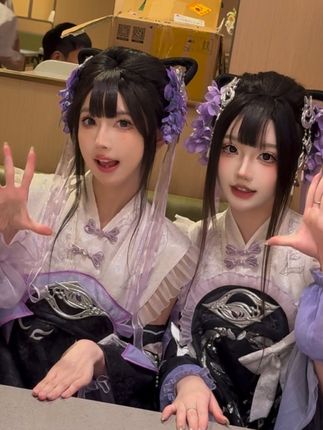 玩了花萝手势舞都只用学一半 #cos #萌妹 #剑网3 #万花 #手势舞