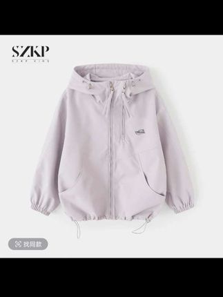 SZKP秋季新款女童装休闲上衣中大童时尚洋气儿童外套#秋季新款 #女孩外套 #百搭又好看 #高品质童装 #冲锋衣外套