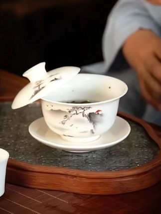 白瓷盖碗#茶器之美 #白瓷 #盖碗 #茶具 #茶生活