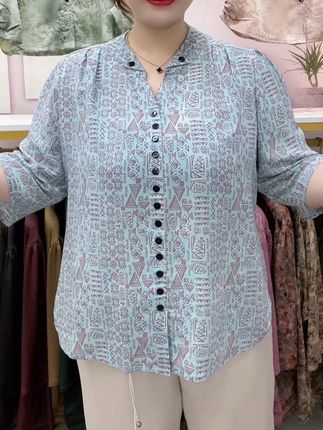 #50岁女人这么穿特减龄显嫩 #宽松版型 #加肥加大码女装