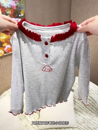 炒鸡满意的设计感儿童长袖打底衫,可以外穿,可以内搭,妈妈们可以入手#高品质童装 #儿童长袖t恤 #儿童长袖打底衫 #儿童长袖 #宝妈推荐