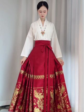 国庆出游当然要试试马面裙呀#国风 #马面裙