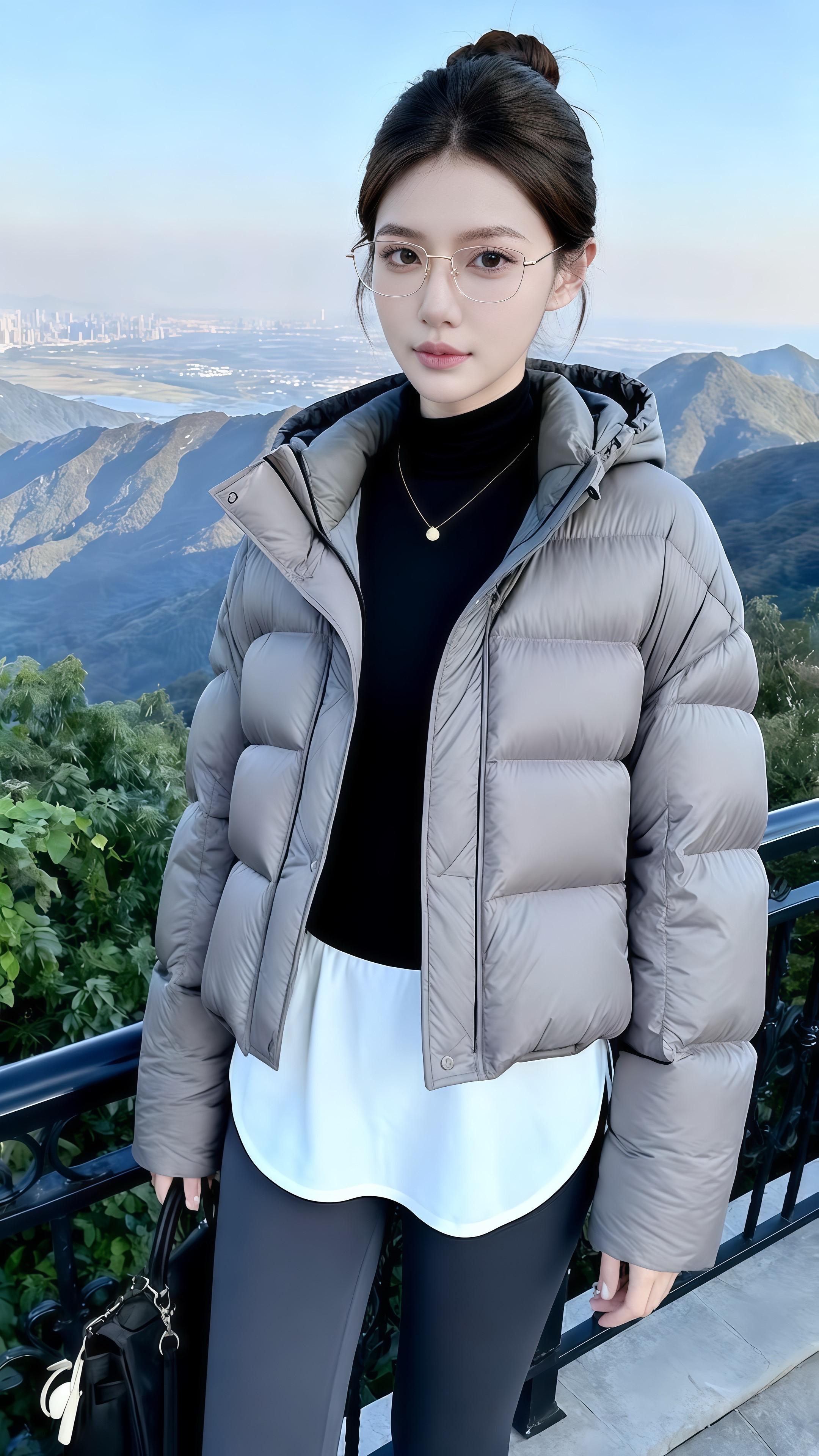 在层峦叠嶂的山野间,她以一件浅灰短款羽绒,勾勒出松弛与暖意的轮廓。连帽设计收纳风的随性,短款版型释放型的利落,柔和灰调是与自然的默契呼应。  内搭黑高领打底衬出简约层次,小金饰点亮精致感,于天地辽阔处,她把冬日穿搭穿成了风景,让每一次驻足都成了风格的留白。  生活纵有步履匆匆,也该有一件这般的外套,陪你在都市楼宇或山野秘境,都能自在切换,让每一刻都成为兼具舒适与格调的生活诗行。#户外质感穿搭#短款羽绒造型#从容风格感#冬季穿搭 #冬季搭配 @DOU+上热门 @抖加🔥上热门🔥dou+🔥热点宝 @DOU+小助手