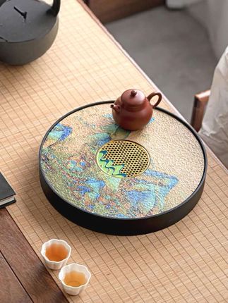 #茶具 #泡台 #沥水茶盘 #千里江山 #茶生活