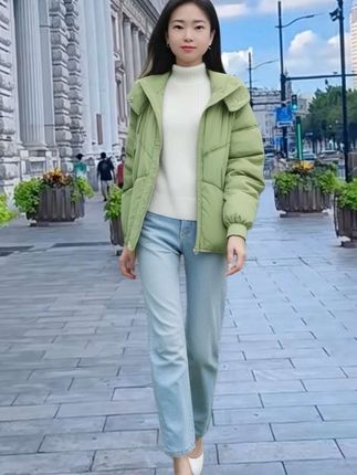 加厚爆款面包服外套爆款棉服女~冬季2024年新款小个子棉衣棉袄短款#女装 #女装穿搭