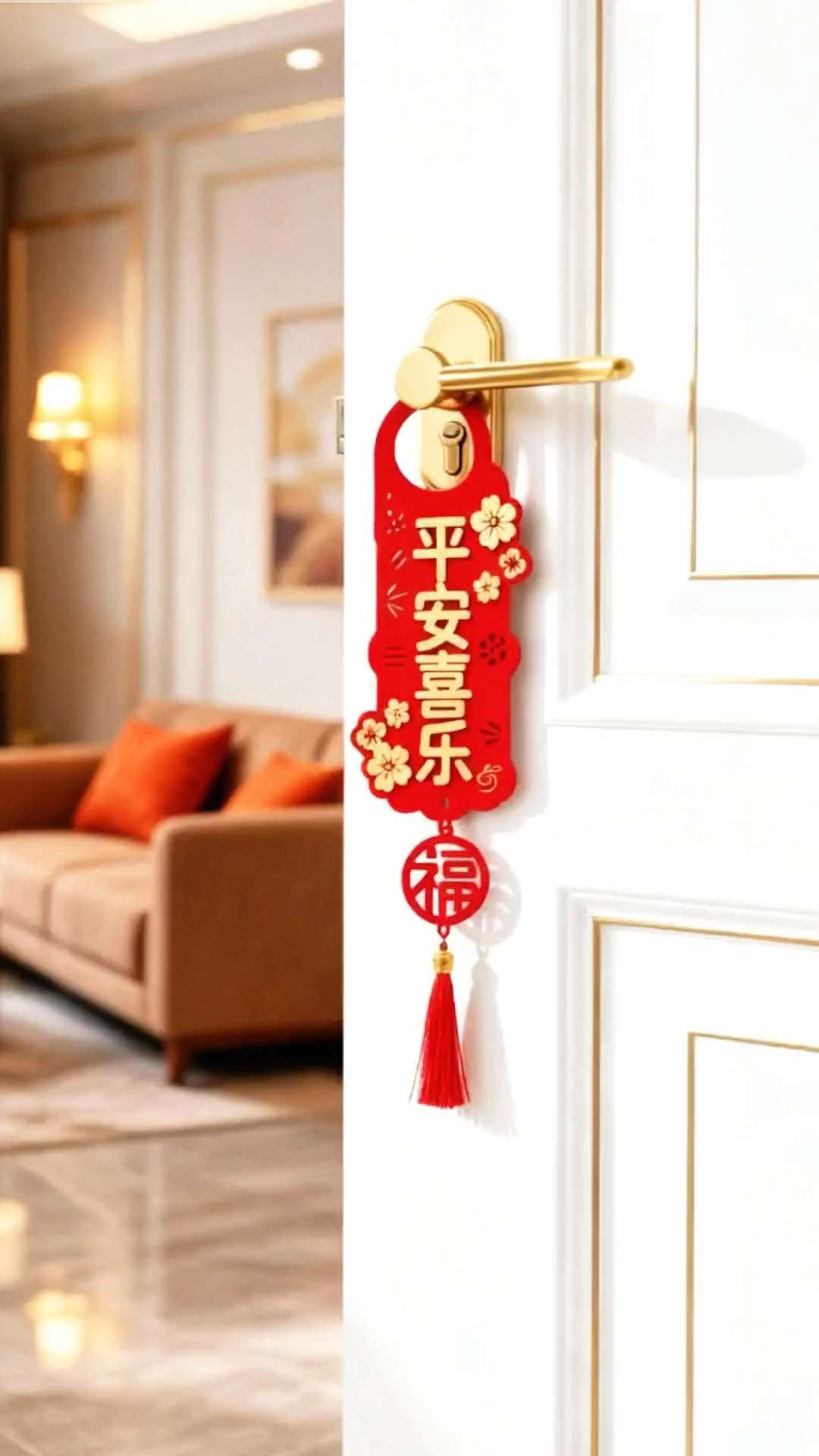 #乔迁之喜大吉大利 #乔迁新居大吉 #乔迁之喜门把手装饰#搬新家
