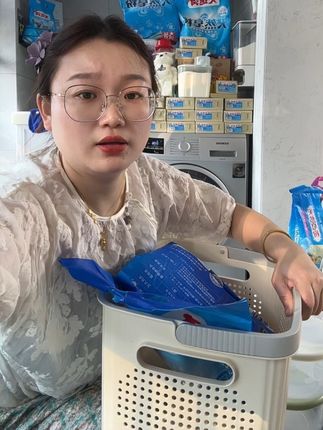 脏衣篮可以放放洗涤用品! #脏衣篮收纳筐 #自用好物分享 #家居好物推荐官