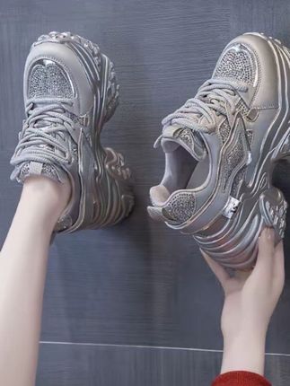 增高11-14cm老爹鞋女舒适透气松糕鞋时尚厚底鞋597-80#夏季穿搭 #好物推荐🔥 #显高显瘦 #夏季清凉 #与众不同的自己