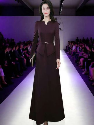 【百搭气质假两件连衣裙女2025秋季新款收腰显瘦修身过膝长裙3074】#初秋一周不重样穿搭#早秋责气感穿搭#早秋冷冽又随性的气质穿搭#琥珀系拉抽屉变装#说好的随便穿穿去看秀