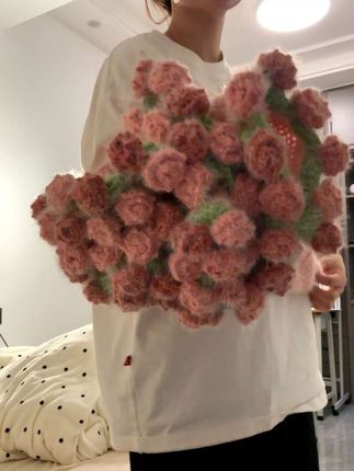 亲手为她做第一条秋天的玫瑰花毛毯#强烈推荐 #爱了爱了 #买它 #超美 #粉色系