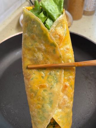 粗粮卷饼 #妈呀太香了 #卷饼 #荞麦卷饼 #好吃到停不下来 #早餐饼