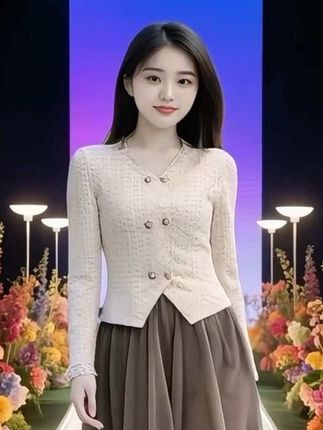 气质长袖蕾丝衫2025年秋季新款小香风名媛衬衫女显瘦小衫修身上衣