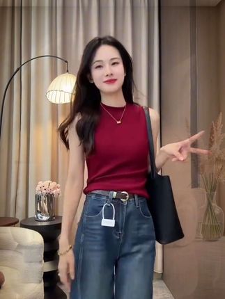 #夏季新款 #百搭背心 单穿内搭都好看,百搭舒适透气 #显瘦穿搭 #不挑年龄不挑身材 #谁穿谁好看系列
