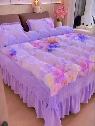 #床上用品#牛奶绒四件套#公主风四件套 #床裙四件套 #加厚保暖@DOU+小助手 @巨量千川