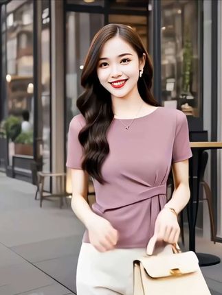 夏季新款洋气显瘦小衫 #谁能拒绝夏日姐感穿搭呢 #燃爆夏天的生命力穿搭 #明媚夏日彩色穿搭 #精致女孩的夏日穿搭图鉴 #面料舒适透气
