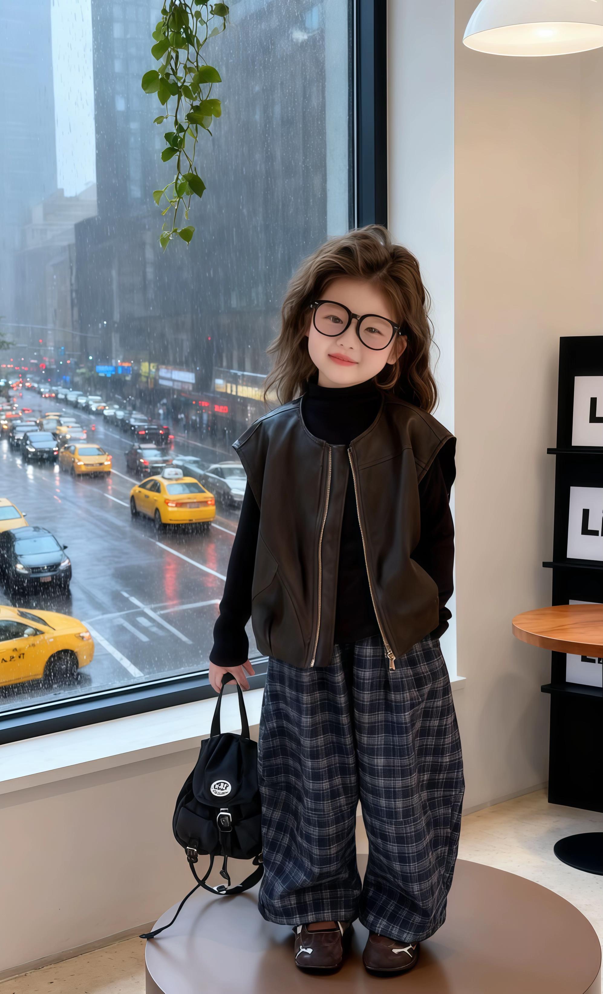 2025新款女童秋装三件套。潮酷洋气的春秋时尚之选 当季节在春秋之间切换,妈妈们总想给女小童选一套既时髦又实穿的穿搭。这套2025年新款女童秋装三件套,便是为女小童量身打造的时尚答案。 它是一套适配春秋季节的秋装套装,三件套的组合充满巧思:洋气的儿童皮马甲,质感与设计感兼具,为整体造型注入潮酷基因;独特的弯刀裤,版型别致又舒适,让孩子活动自如的同时尽显时尚态度。从校园日常到周末出游,这套潮款穿搭都能让女小童在人群中脱颖而出,轻松驾驭“洋气”风格,成为春秋季里的时尚小达人。