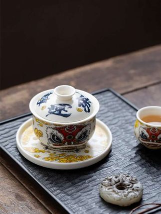 #悬停旋转三才盖碗 #功夫茶具 #茶具茶杯 #三才盖碗 #杯子控
