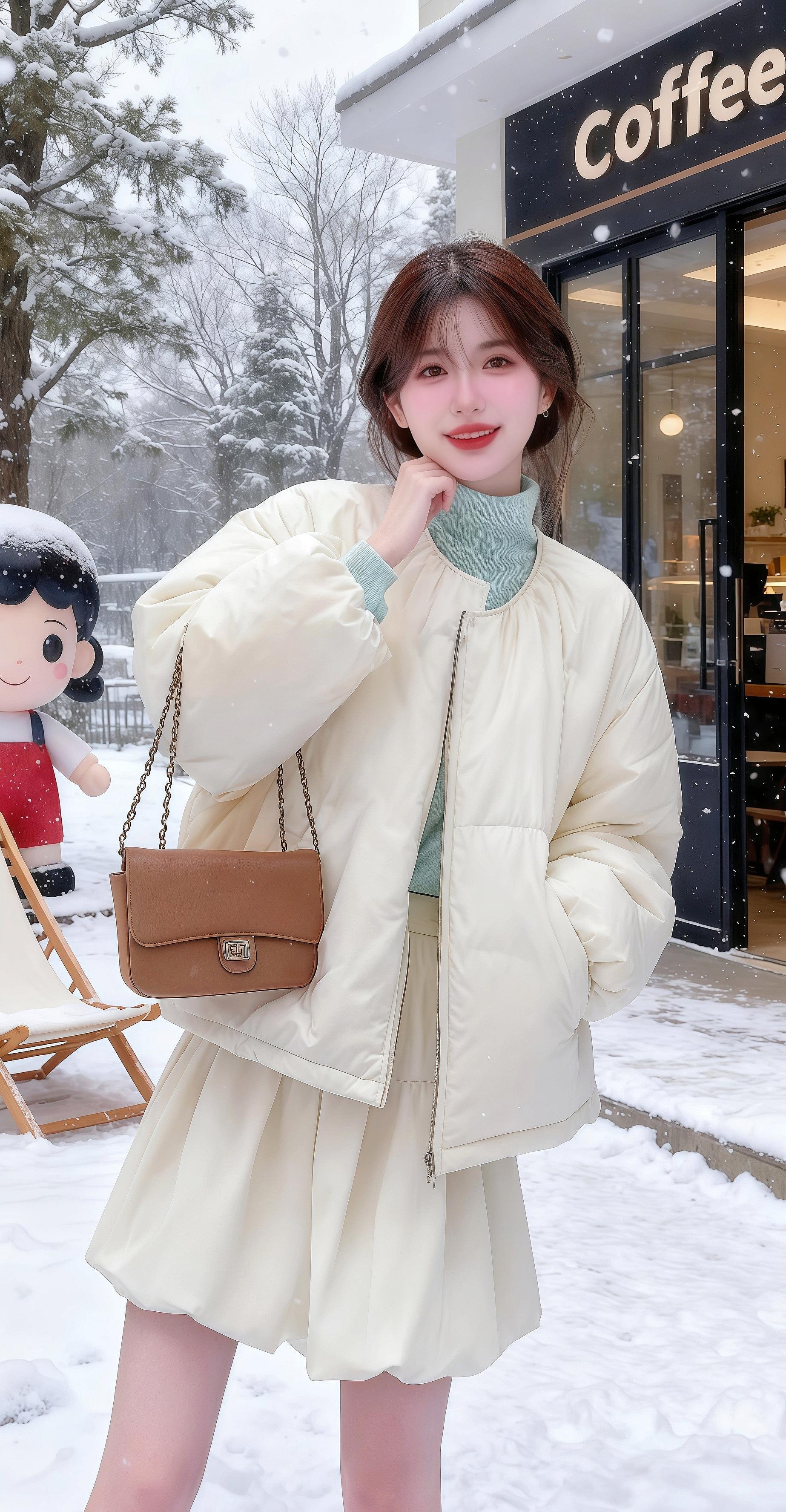 #甜美穿搭 #韩系穿搭 #跟着抖音学穿搭 #外套穿搭 #小个子穿搭