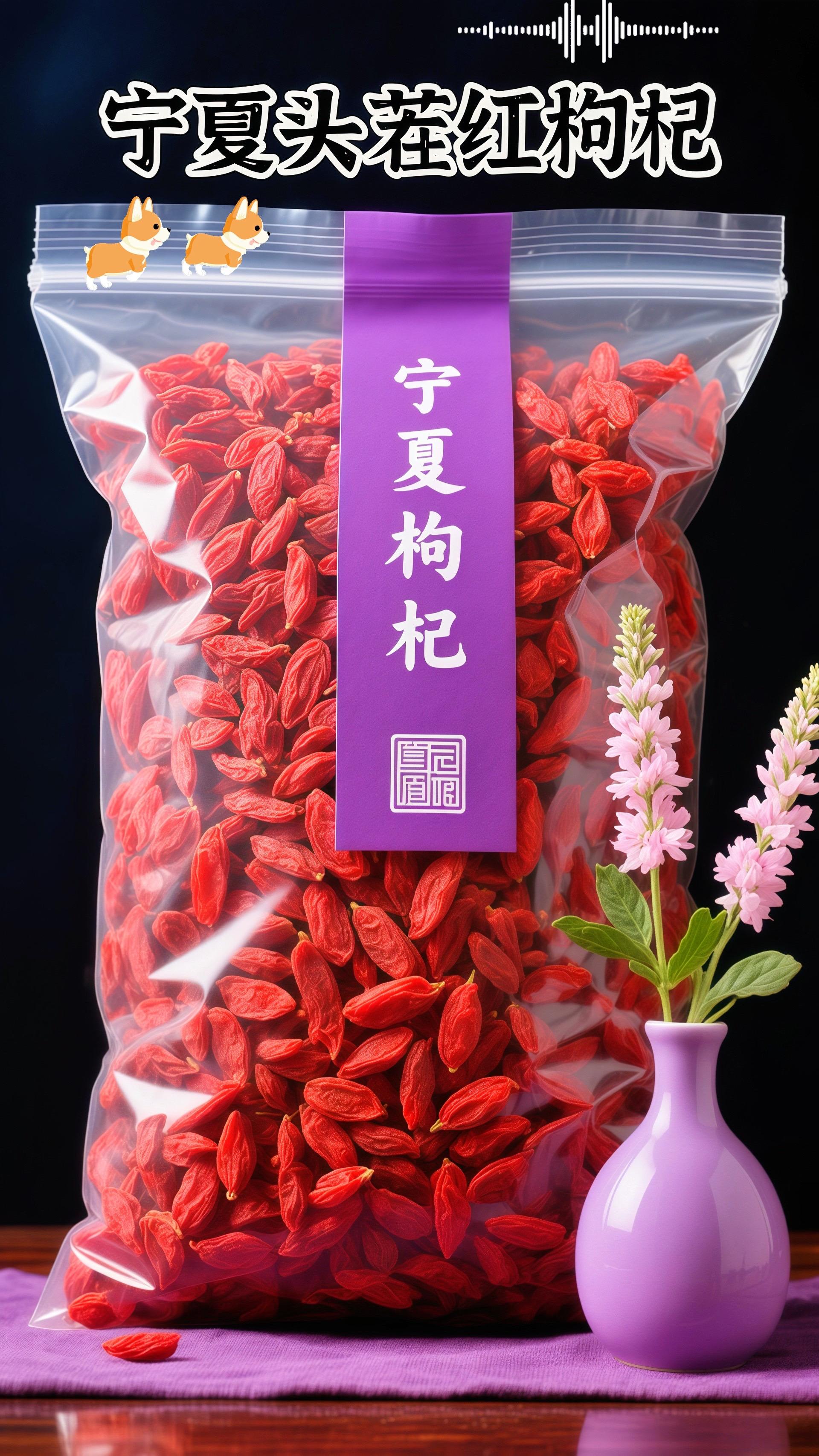 宁夏头茬红枸杞。兄弟们快码住,这宁夏头茬红枸杞也太绝了,颗颗饱满红亮,带着阳光晒透的干爽劲儿,一看就是好品质! 平时不管是丢进汤里增香,泡进酒里入味,还是直接冲杯枸杞水,都自带一股清甜的果香,口感贼扎实! 不用费心搭配,随手一放就是点睛之笔,日常喝着、用着都舒坦~#红枸杞 #枸杞 #宁夏枸杞 #超便宜超划算 #好东西一起分享
