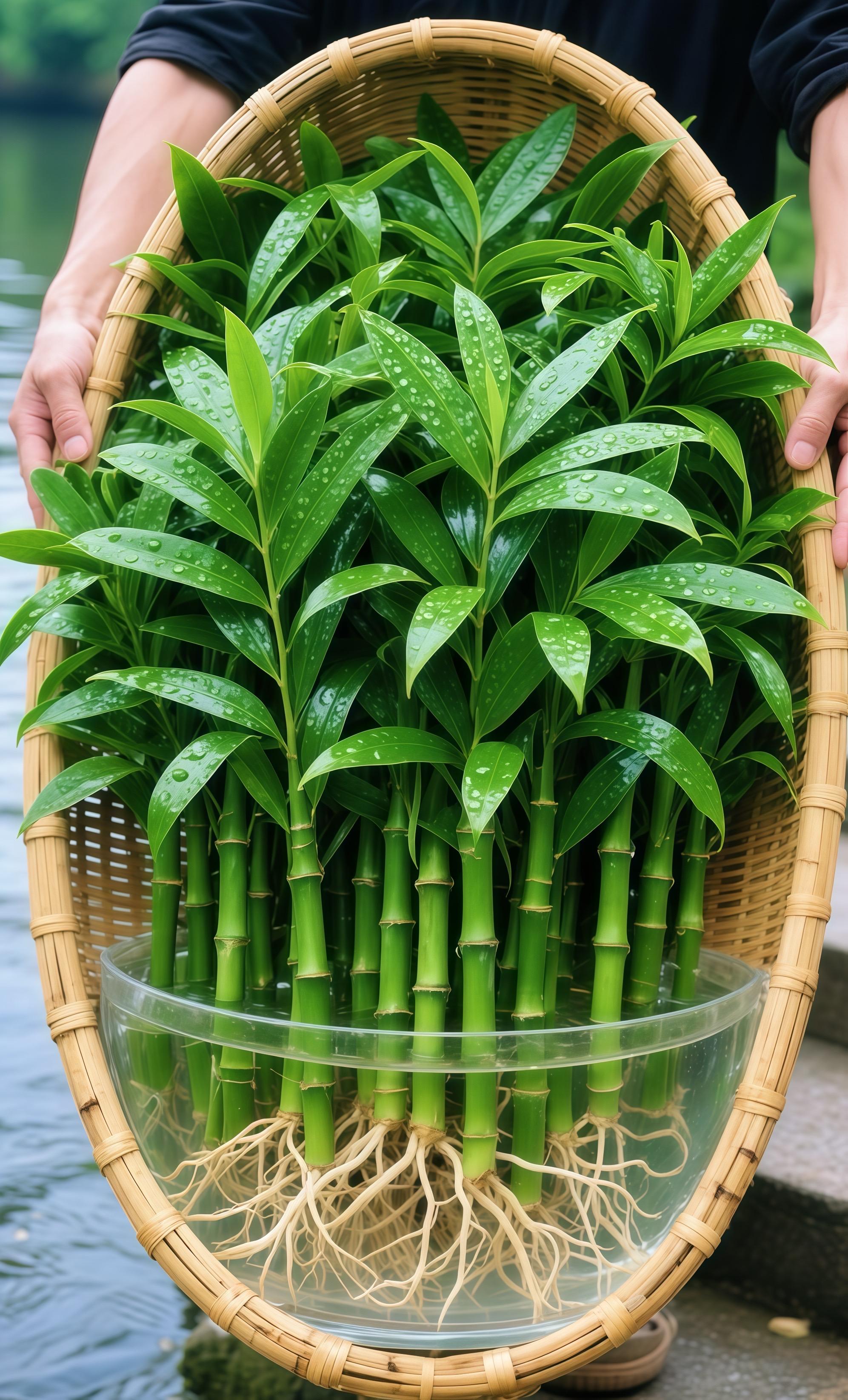 #水培竹柏#水培植物 #净化空气#室内绿植#四季常绿@