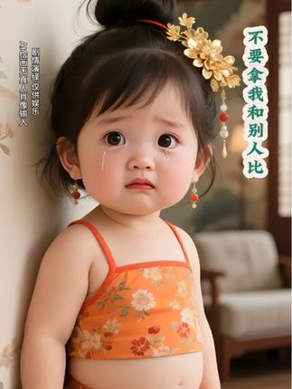 不要总是拿我和别人比,每个小孩都是独一无二的…#古风美女 #萌宝 #即梦ai #古风搞笑#搞笑视频