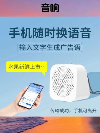 大洪录音循环播放录音喇叭地摊叫卖广告音响文字转语音蓝牙一体机#数码 #数码科技 #数码好物 #数码配件 #音响