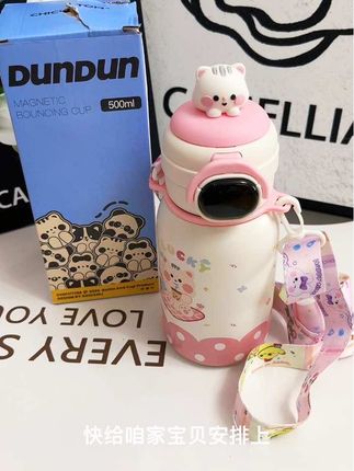 #奇古堂儿童水杯 天呢谁还没有这个超可爱的动物水杯啊,还带数显功能,真的好看又好用,娃超级喜欢#儿童水杯 #携带方便#儿童水杯 #保温杯