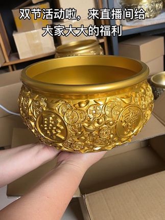 黄铜12斤聚宝盆#公司店铺居家摆放送礼佳品#手艺人 #匠心制作 #强烈推荐 #种草