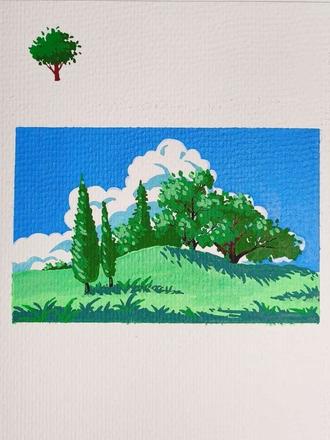 关于树的风景#画画 #画画教程