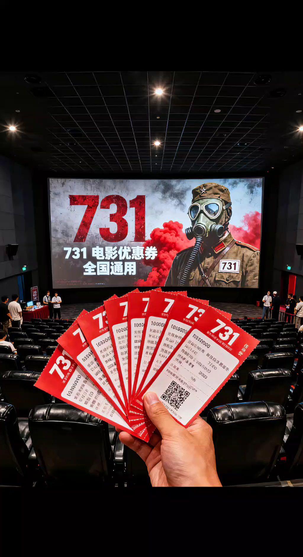 731电影优惠券。全国通用#731 #电影 #国庆 #年少有为 #山河无恙人间皆安 @抖加🔥上热门🔥dou+🔥热点宝 @抖音热点