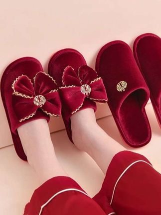 #婚庆用品 #红色系 #婚鞋 #美观实用 #拖鞋