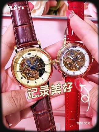 高档机械表全自动名牌女表时尚防水手表镂空#手表 #洋气减龄 #礼物 #气质这一块拿捏死死的 #男女同款