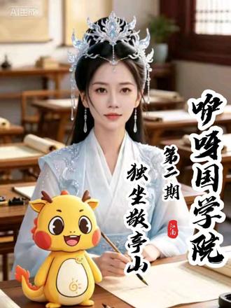 《咿呀国学院》竖版第二期“独坐敬亭山”……#国风古韵 #古风学习氛围 #古风教育创意 #中国风学习