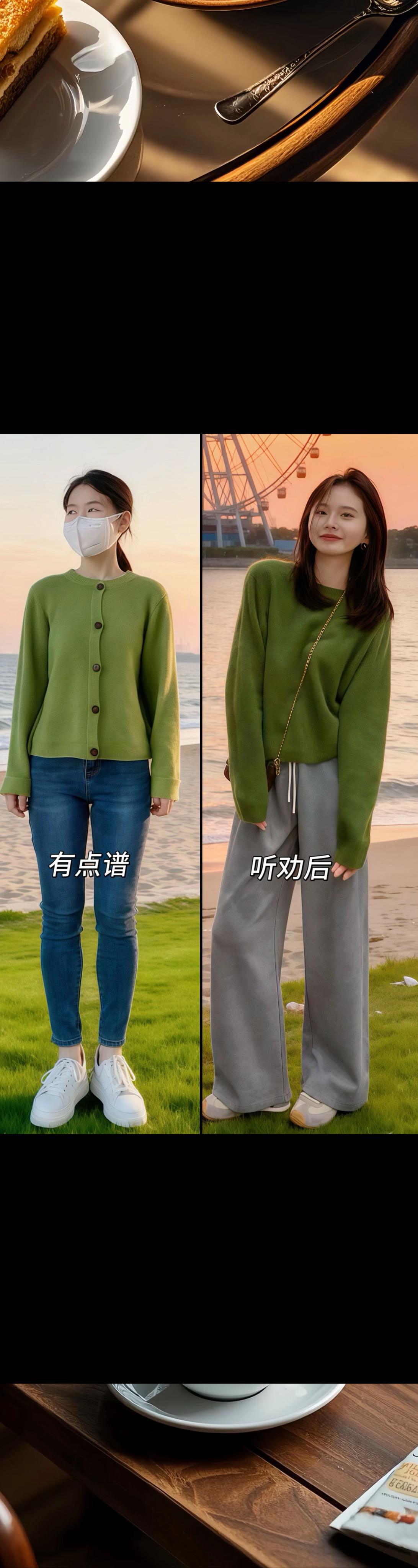 早秋2025|日系复古绿毛衣,把松弛感穿在身上的温柔魔法 当早秋的风开始带点凉意,这件日系复古绿软糯毛衣就是你的穿搭救赎! 像被云朵包裹的软糯触感,一穿上就不想脱下来~复古绿调自带氛围感,是那种低调又显白的高级感,日系女孩的温柔感瞬间拉满! 搭配同系列休闲裤,宽松版型把“松弛感”焊在身上,不管是上班通勤还是周末逛市集,怎么穿都舒服到犯规,还巨百搭! 早秋的第一份温柔,就让这件针织衫来给你,穿上它,走路都带风的自在感,谁懂啊! #初秋一周不重样穿搭 #通勤穿搭万能配色公式 #韩系穿搭 #通勤穿搭万能配色公式 #早秋穿搭三分钟出门不是夢@抖加🔥上热门🔥dou+🔥热点宝 @抖音小助手
