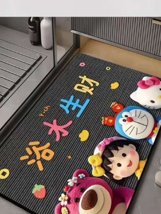 无限回购的保臧单品,卫生间门口防滑地垫耐磨耐脏,洗完澡出来踩两下水就吸干了,防滑性很强,#硅藻泥软垫 #硅藻泥吸水垫 #地垫 #地垫门垫 #居家好物