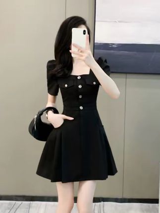 #A字短裙#法式连衣裙#时尚连衣裙 #泡泡袖连衣裙 #优雅气质