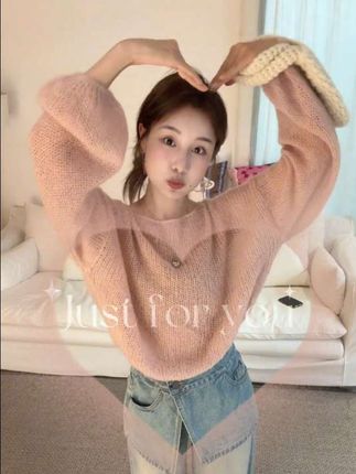 #温柔穿搭 #韩系穿搭 #强烈推荐 #小个子显高显瘦穿搭 #法式穿搭 2025秋季新款时尚INS风韩系气质慵懒风设计感针织毛衣裤子两件套