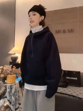 #慵懒风卫衣#女装穿搭 #简约穿搭 #卫衣穿搭#外套穿搭