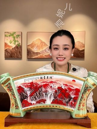 杏花村鸿运当头画卷收藏酒 景德镇高端陶瓷和杏花村美酒联合打造的经典美酒,1500毫升3斤酒,53度黄金度数,收藏摆柜或是送人送礼太合适了!#白酒#杏花村#清香型白酒 #好酒推荐#好喝不贵