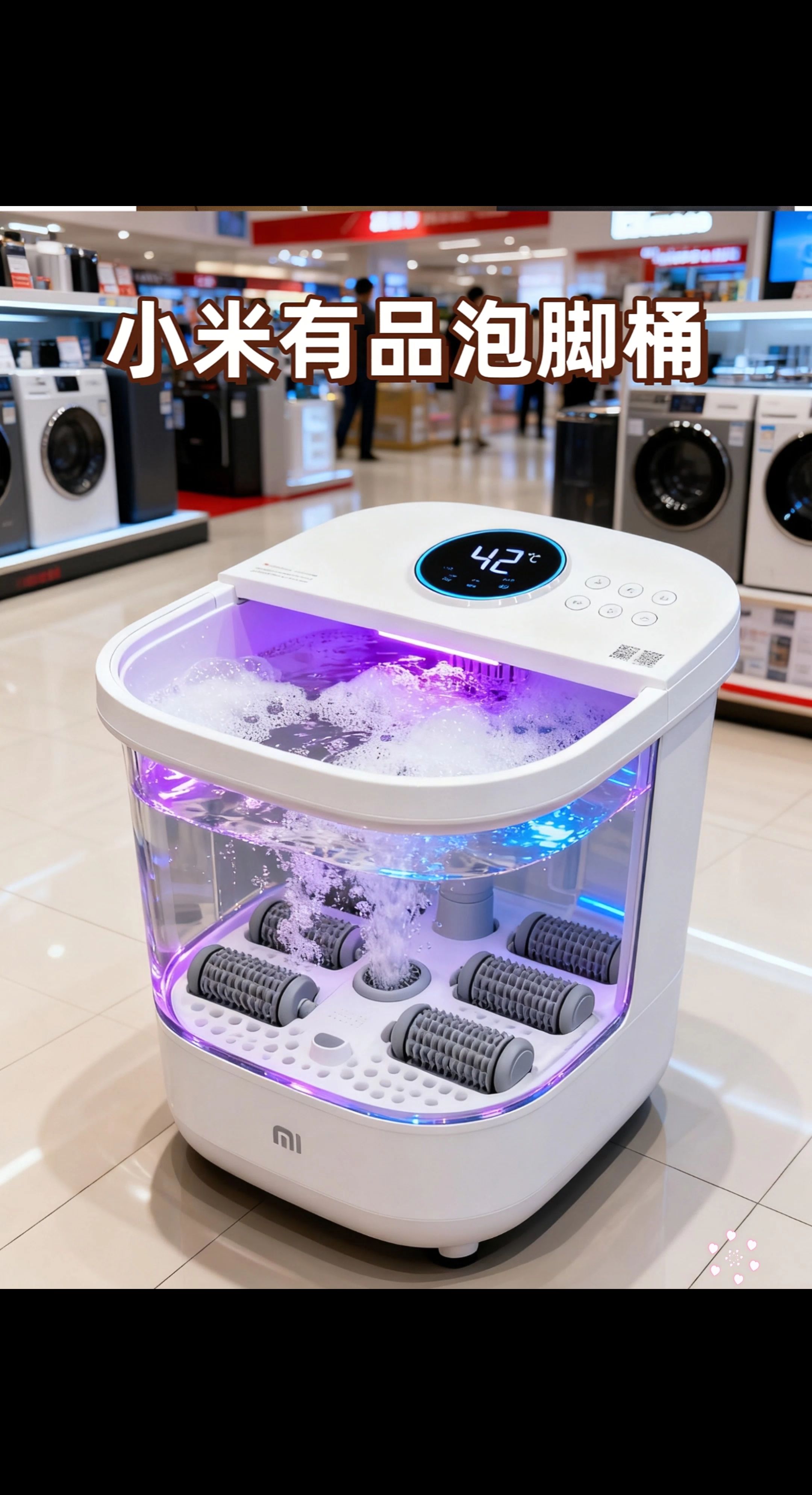 工作一天后,双脚像灌了铅?这款足浴器内置9组按摩滚轮,配合水流循环系统,在家就能享受足底SPA。温暖水流包裹双脚,紧绷的肌肉逐渐舒展,连带着一整天的疲惫都被慢慢带走。#好物推荐🔥 #每日分享 #强烈推荐 #生活必备 #泡脚桶