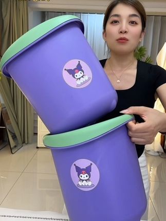 拍一发二压圈垃圾桶客厅厨房卧室卫生间垃圾桶办公室垃圾桶24#买一送一 #垃圾桶 #结实耐用 #家家必备 #质量第一诚信为本