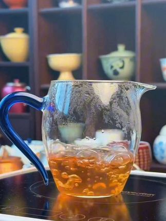 企鹅公道杯功夫茶具配件茶海分茶器茶漏加厚玻璃耐热透明#公道杯#分茶器#企鹅公道杯#茶器 #超便宜超划算