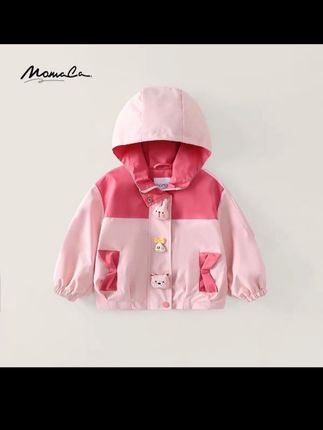 MOMOCO童装新款秋季女童卡通可爱连帽外套女宝外套77730107011#儿童衣服 #高品质童装 #母婴好物 #学院风穿搭 #萌娃夏季穿搭