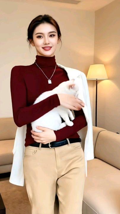 #堆堆领针织衫 #通勤搭配 #优雅气质 #穿出不一样的风格 #秋冬穿搭