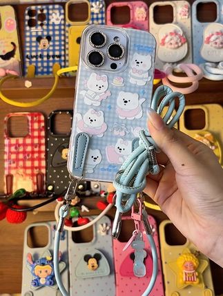 格纹小狗可爱手机壳 斜挎 手机壳 #属于夏天的手机壳合集 #手机壳 #创意手机壳 #上热门#手机壳推荐