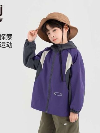 【户外.运动外套】中大童秋季休闲三色拼接运动秋外套#儿童外套 #儿童运动外套 #男童外套 #大童外套