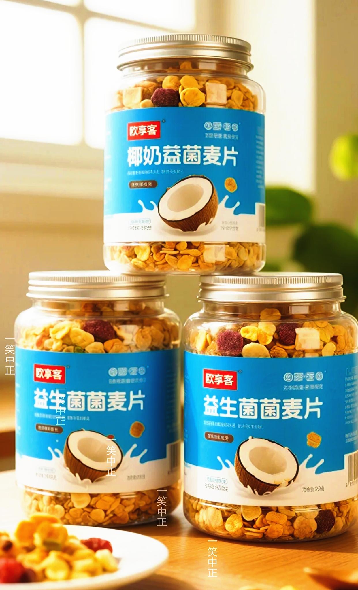 #懒人美食 #早餐吃什么 椰奶益生菌麦片#营养餐